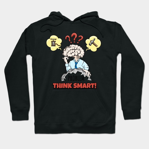 Human brain in thinking process tries to solve a complex problem Hoodie by devaleta